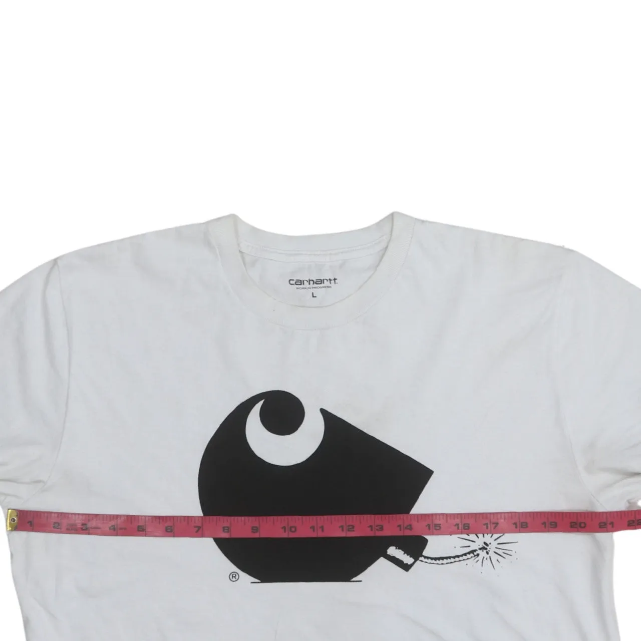Carhartt 90's Spellout Short Sleeves T Shirt Large White sold by Vintage Club product image thumbnail 5