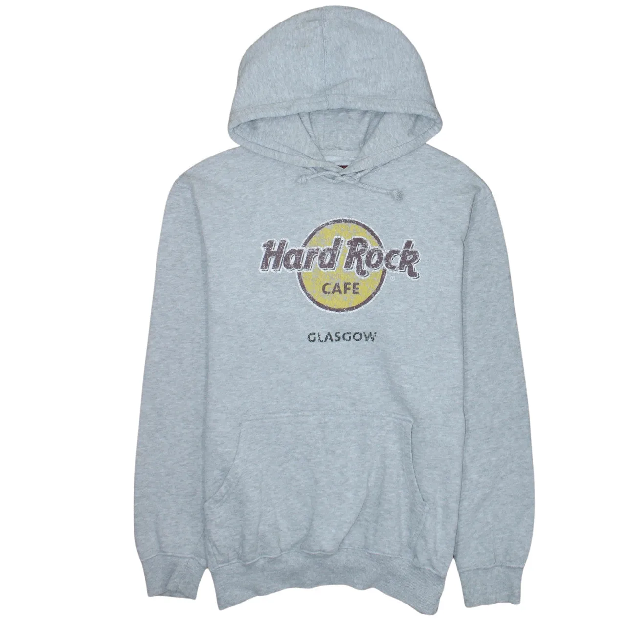 Hard Rock Cafe 90's Spellout Pullover Hoodie Large Grey sold by Vintage Club