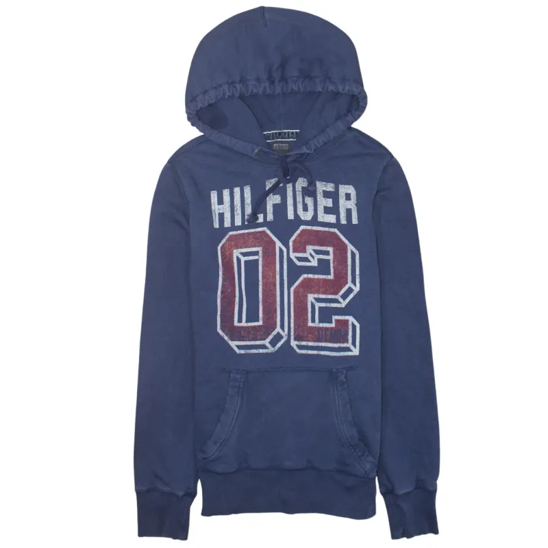Tommy Hilfiger 90's Hilfiger Pullover Hoodie Small Navy Blue made by Tommy Hilfiger