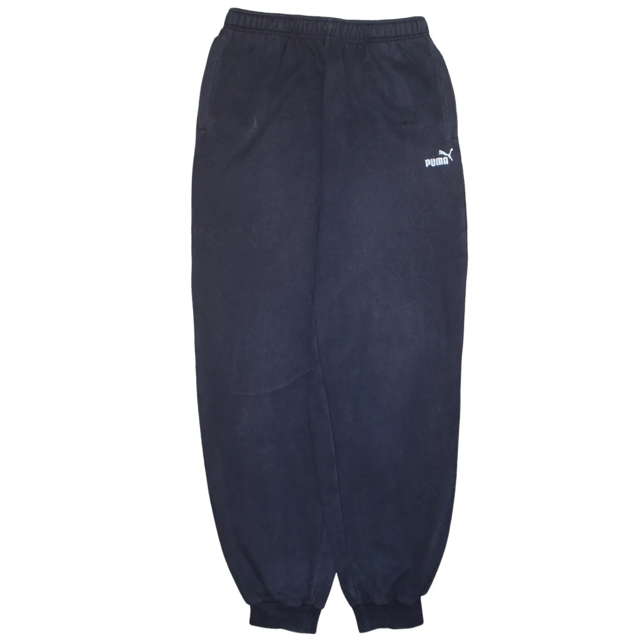 Puma 90's Rib Cuff Casual Joggers / Sweatpants Medium Navy Blue sold by Vintage Club