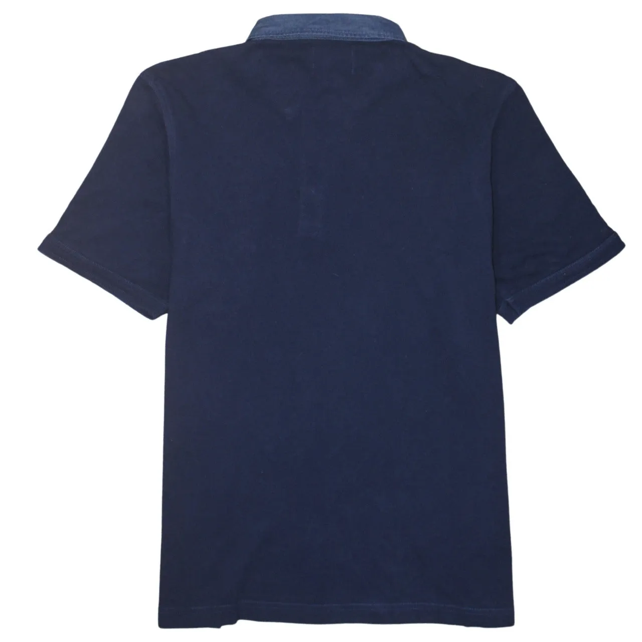 FRED PERRY 90's Short Sleeves Quarter Button Polo Shirt XXLarge (2XL) Navy Blue sold by Vintage Club product image thumbnail 2