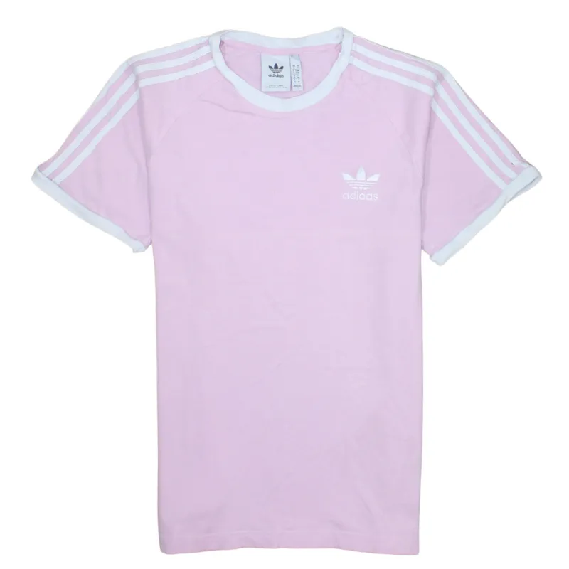 Adidas 90's Short Sleeves Crew Neck T Shirt Medium Pink made by Adidas
