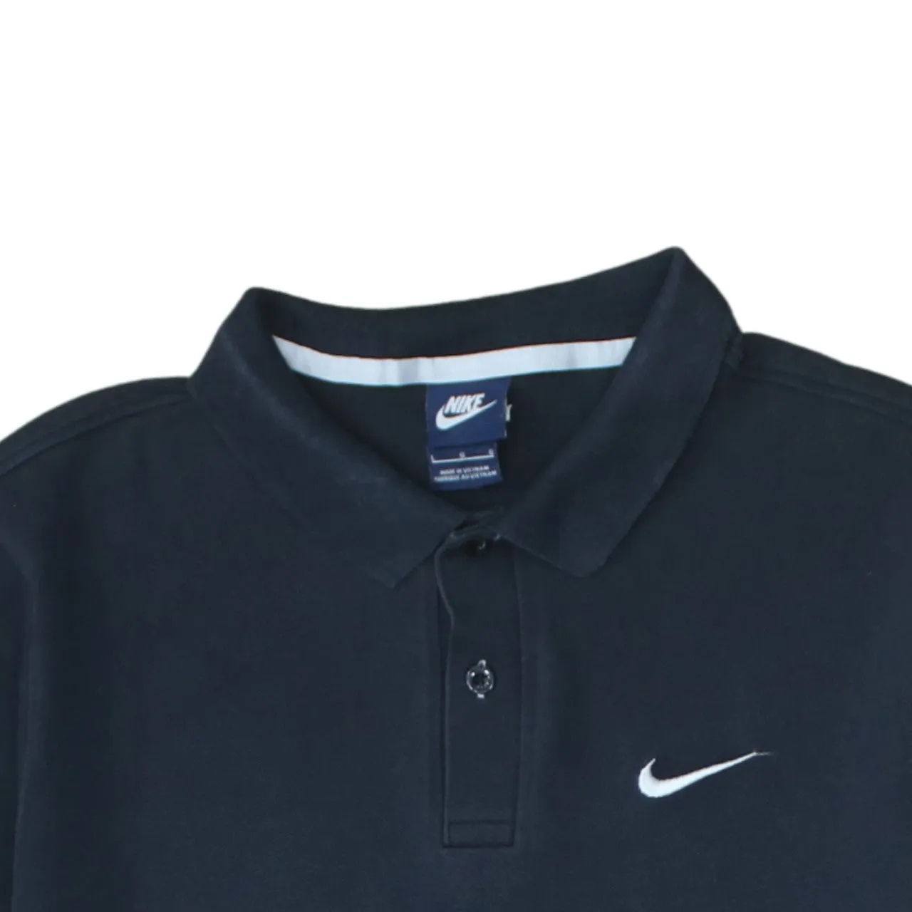 Nike 90's Swoosh Short Sleeves Polo Shirt Large Black sold by Vintage Club product image thumbnail 3