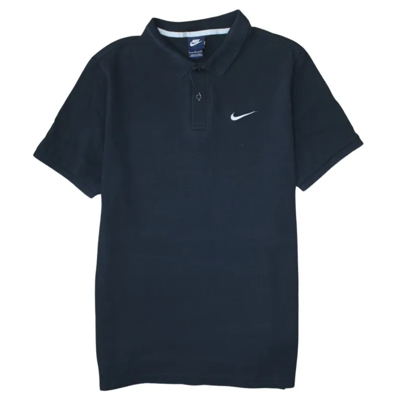 Nike 90's Swoosh Short Sleeves Polo Shirt Large Black sold by Vintage Club