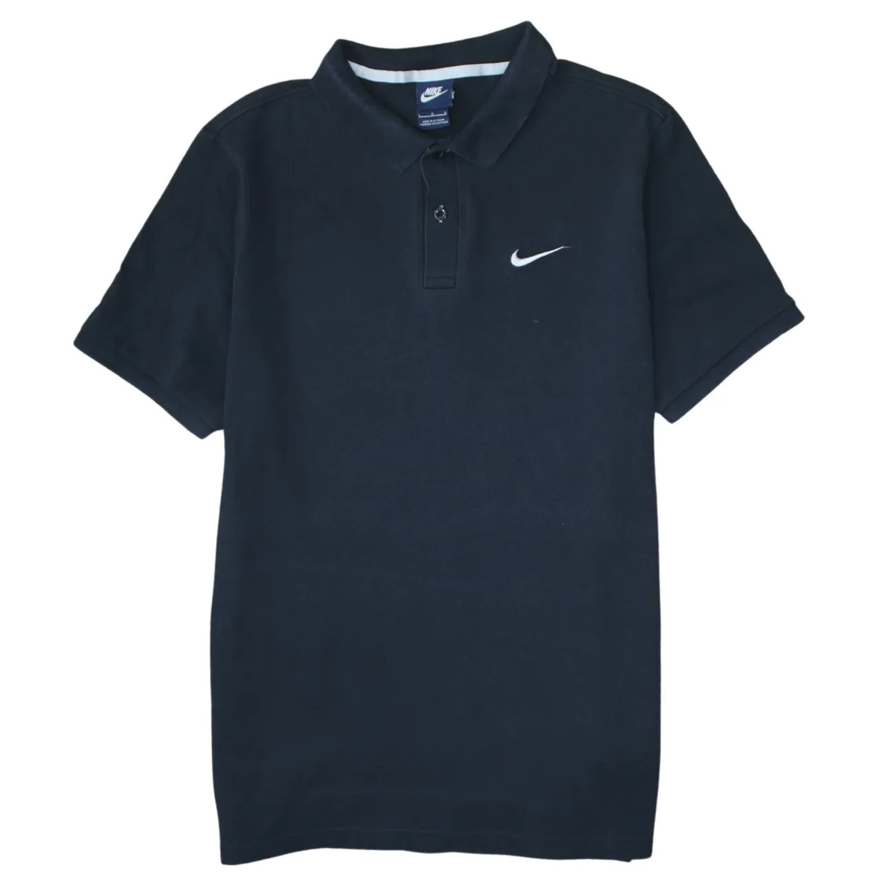 Nike 90's Swoosh Short Sleeves Polo Shirt Large Black sold by Vintage Club