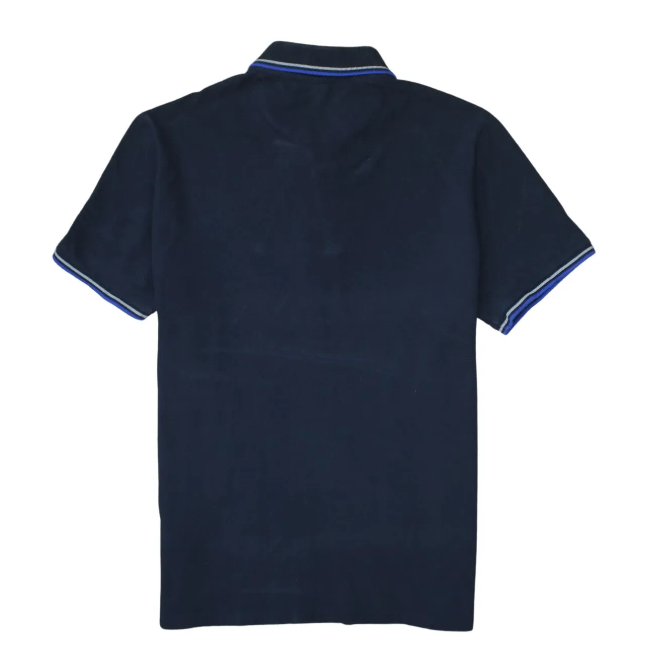 Champion 90's Short Sleeves Quarter Button Polo Shirt Large Navy Blue sold by Vintage Club product image thumbnail 2