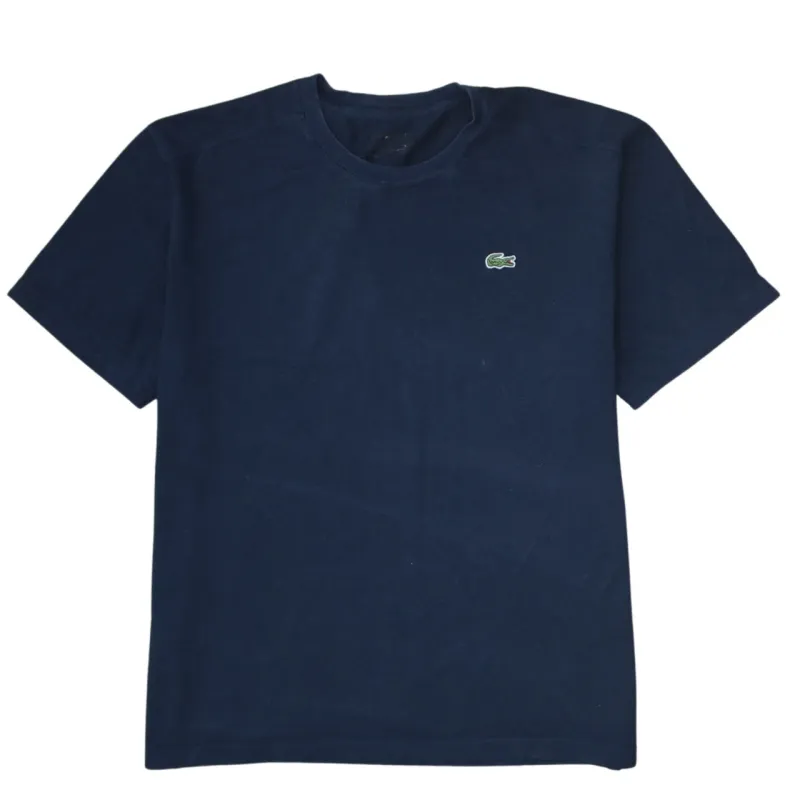 Lacoste 90's Short Sleeves Crew Neck T Shirt Large  Navy Blue made by Lacoste