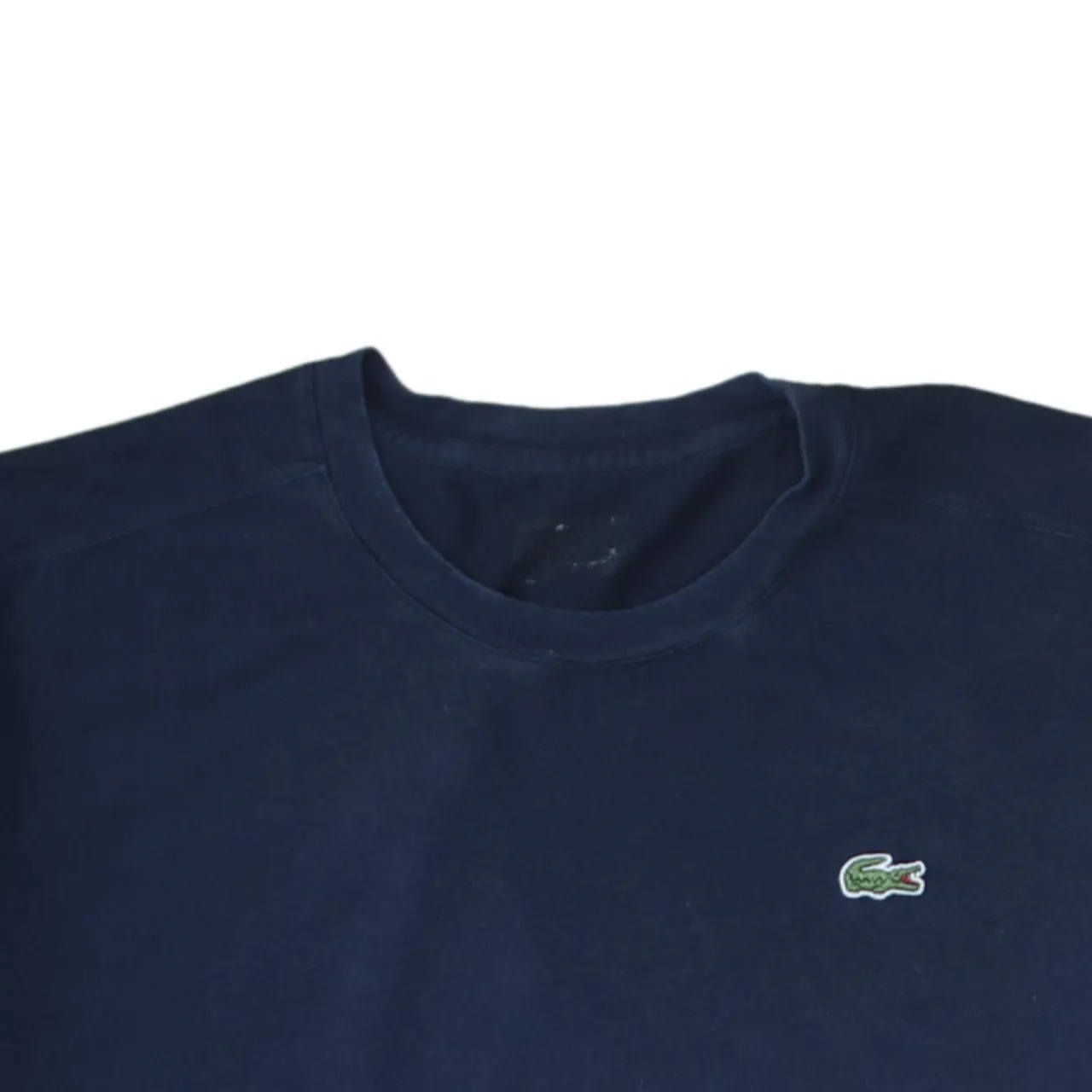 Lacoste 90's Short Sleeves Crew Neck T Shirt Large Navy Blue sold by Vintage Club product image thumbnail 3