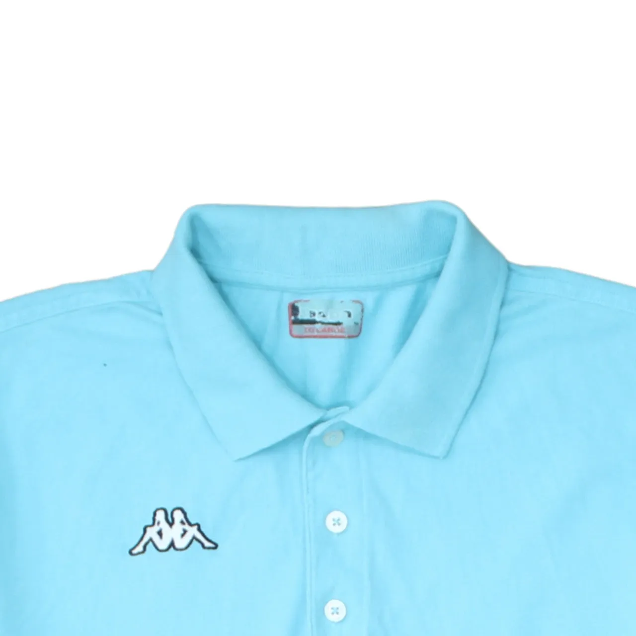 Kappa 90's Short Sleeves Quarter Button Polo Shirt XXXLarge (3XL) Blue sold by Vintage Club product image thumbnail 3