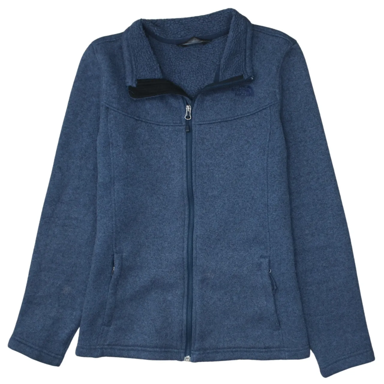 The North Face 90's Lightweight Full Zip Up Sweatshirt Large Blue sold by Vintage Club