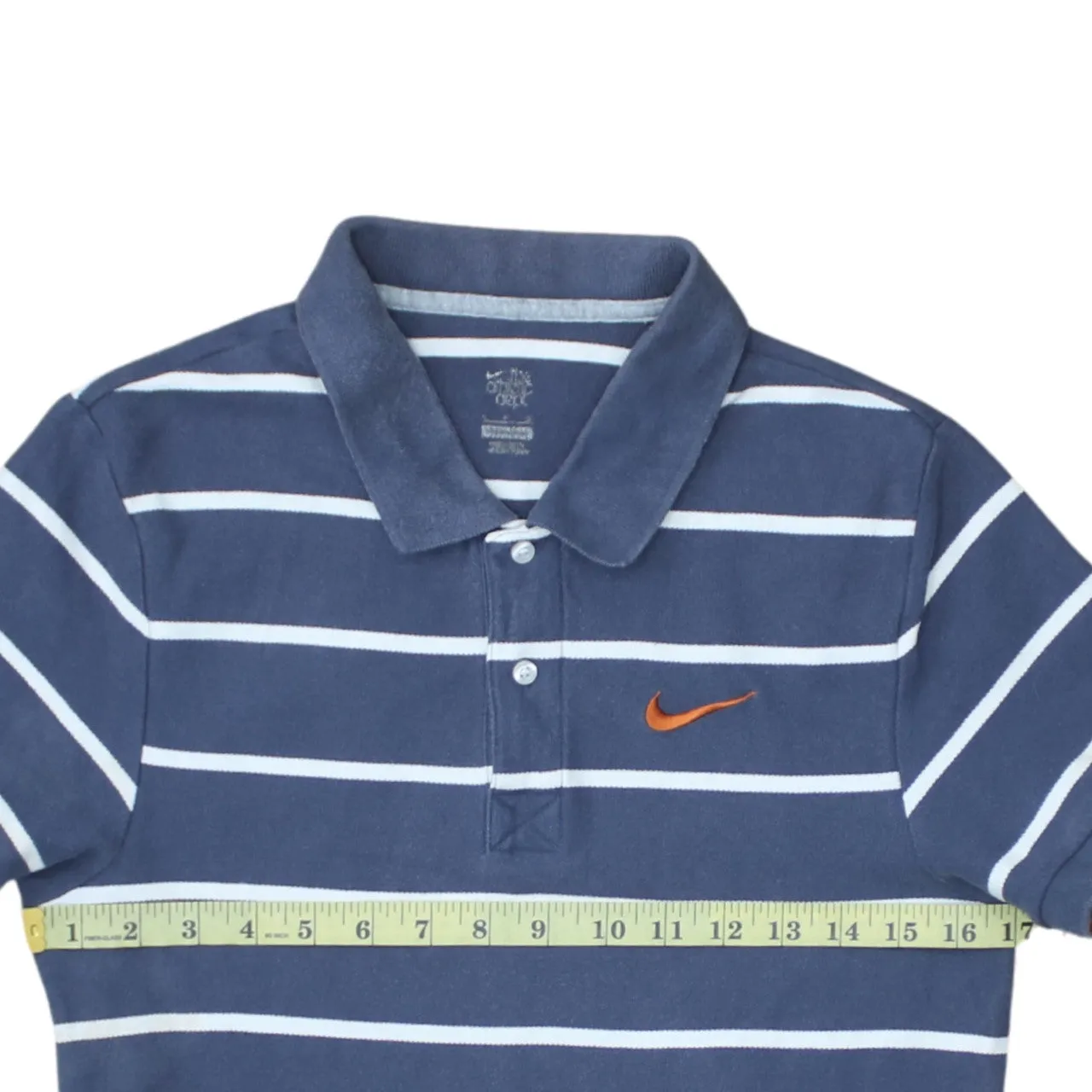 Nike 90's Swoosh Short Sleeves Polo Shirt Small Navy Blue sold by Vintage Club product image thumbnail 5