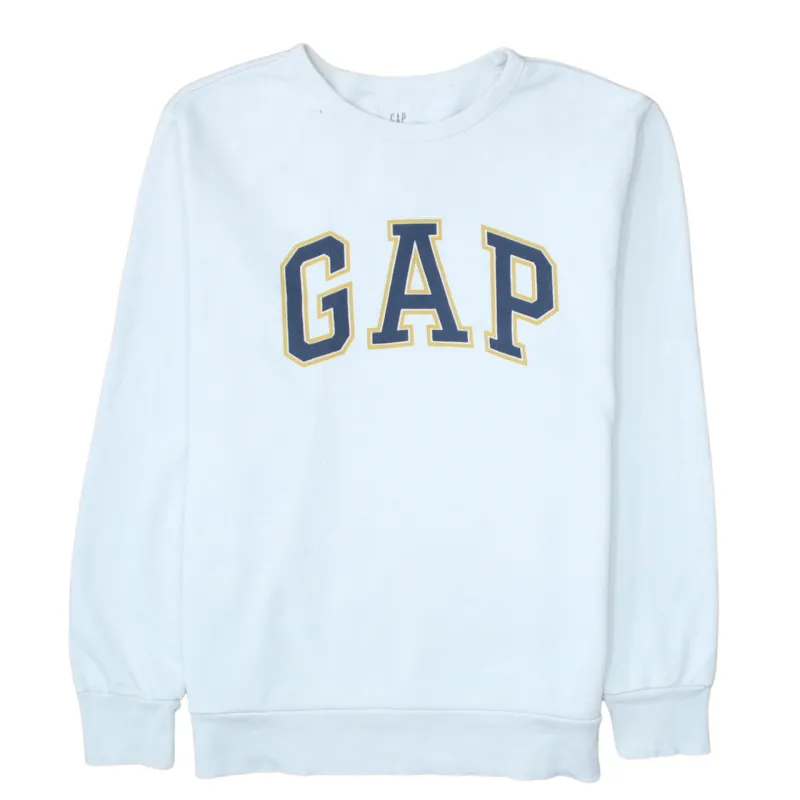 Gap 90's Spellout Crew Neck Sweatshirt Large White sold by Vintage Club