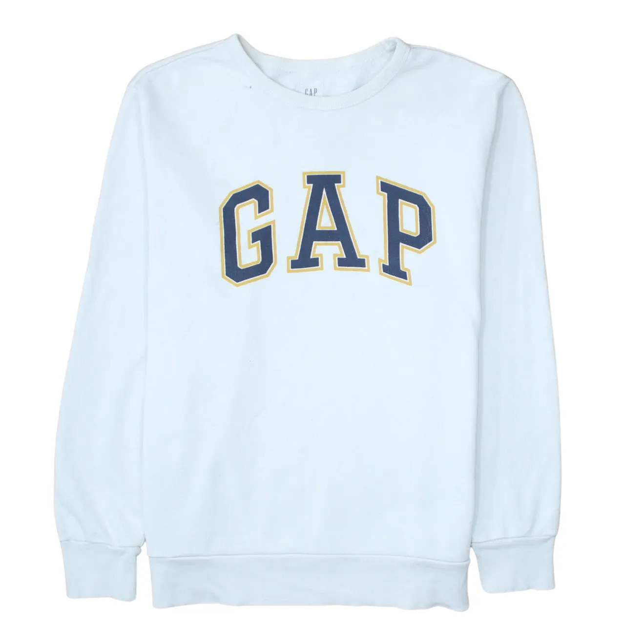 Gap 90's Spellout Crew Neck Sweatshirt Large White sold by Vintage Club