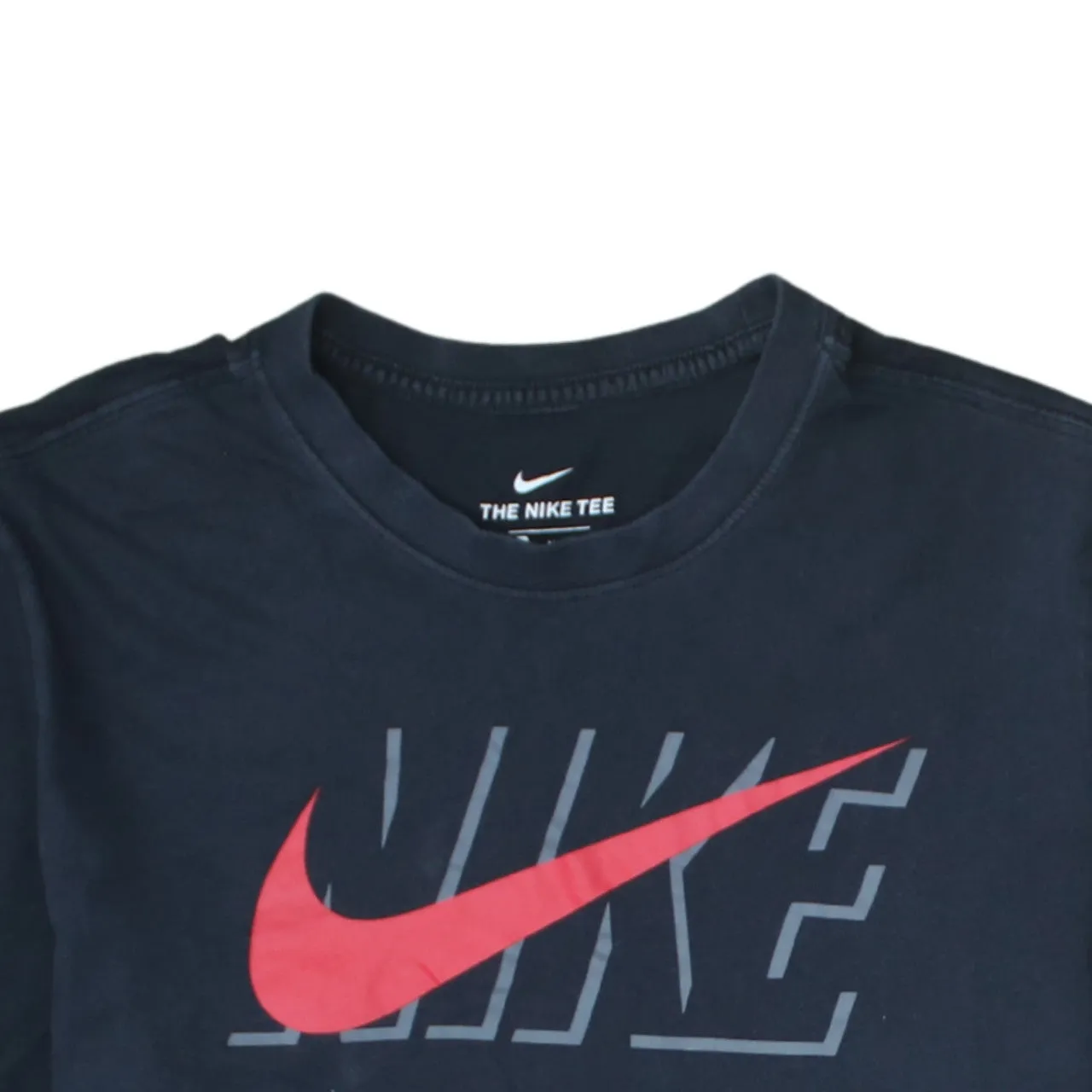 Nike 90's Center Middle Swoosh Crew Neck T Shirt Medium Black sold by Vintage Club product image thumbnail 3
