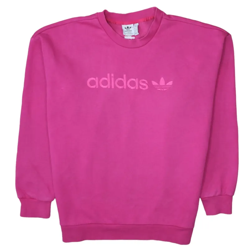 Adidas 90's Spellout Crew Neck Sweatshirt XLarge  Pink sold by Vintage Club