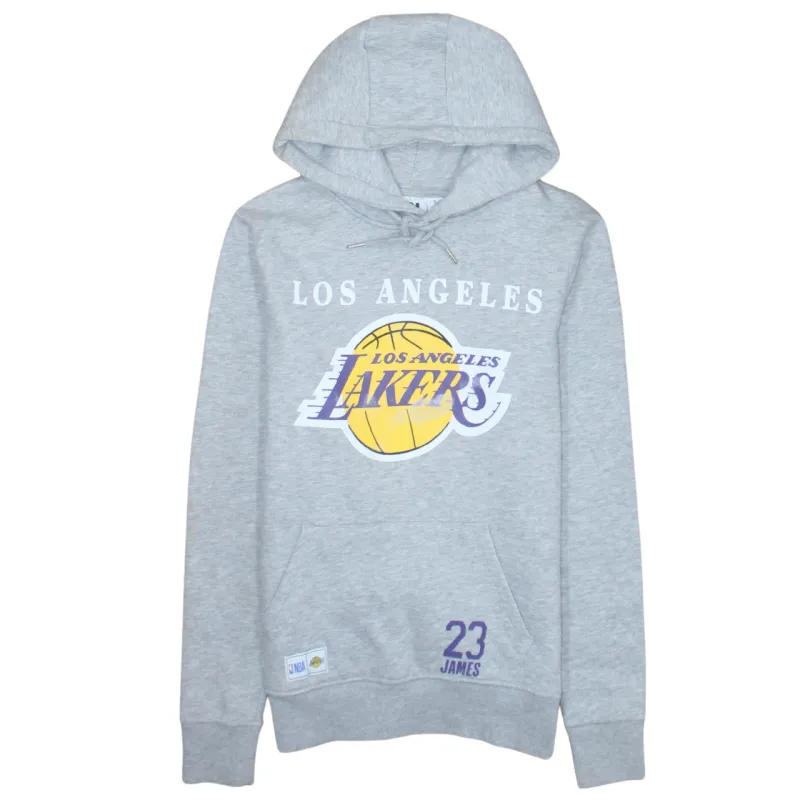 NBA 90's Los Angeles Lakers Pullover Hoodie Small Grey sold by Vintage Club