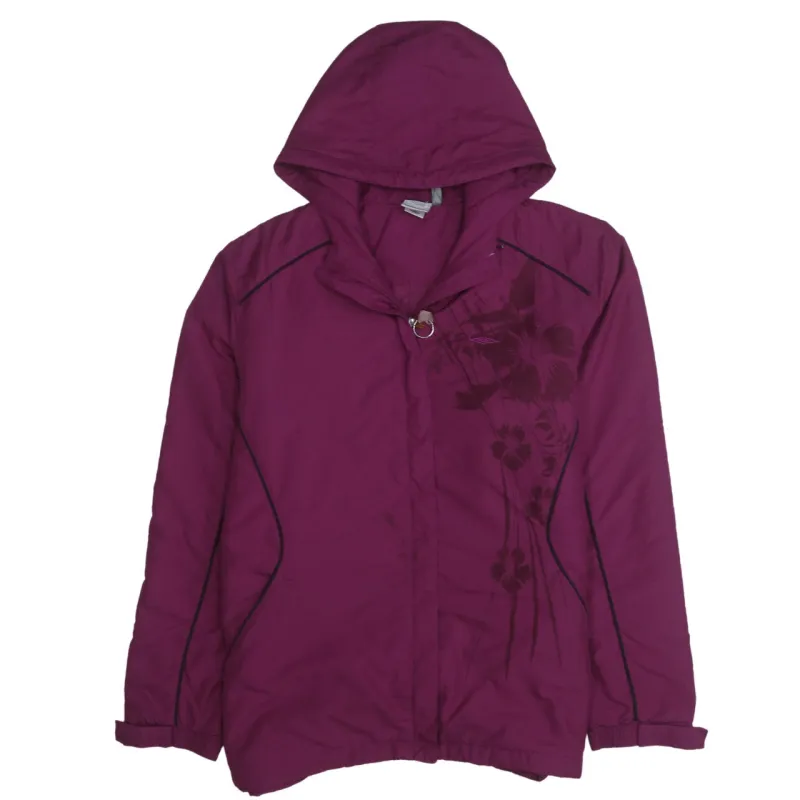 Umbro 90's Hooded Full Zip Up Windbreaker Large Pink made by Umbro