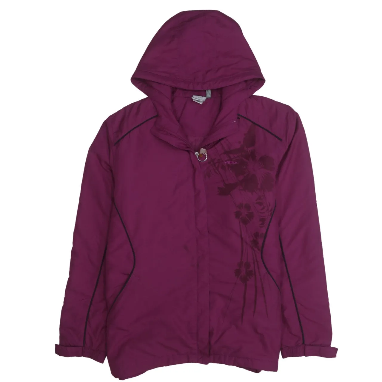 Umbro 90's Hooded Full Zip Up Windbreaker Large Pink sold by Vintage Club