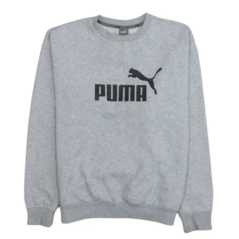 Puma 90's Spellout Crew Neck Sweatshirt Medium Grey sold by Vintage Club