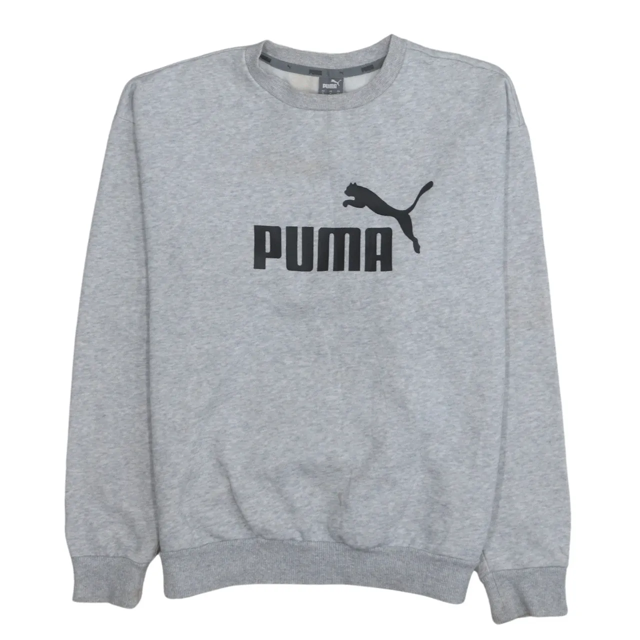 Puma 90's Spellout Crew Neck Sweatshirt Medium Grey sold by Vintage Club