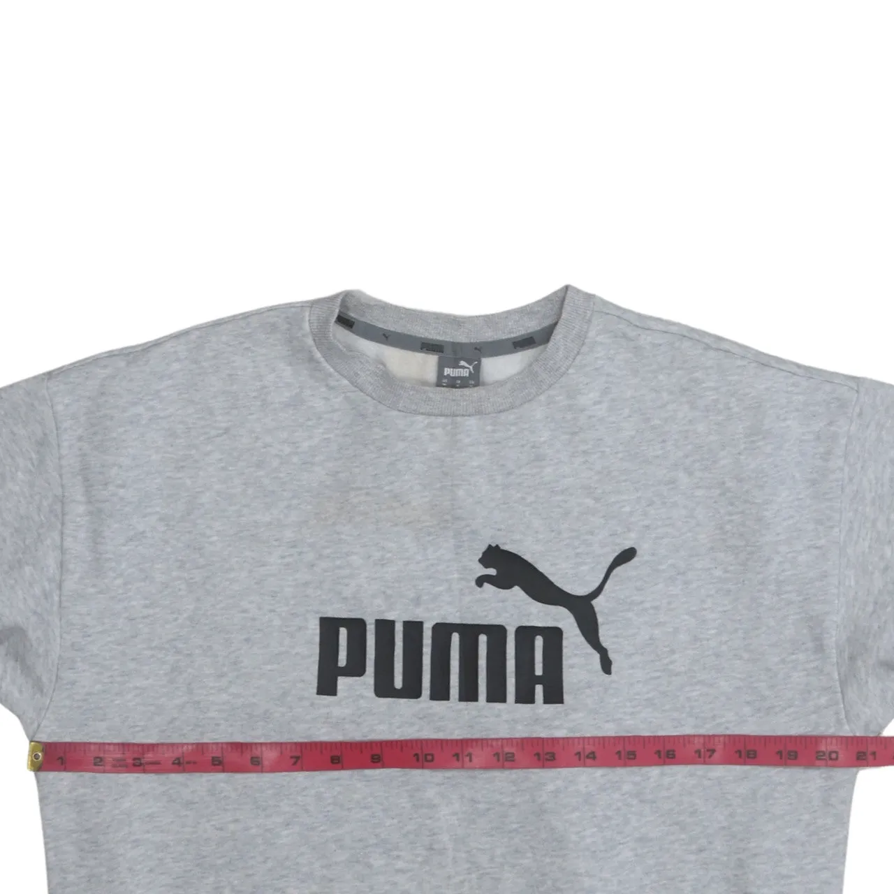 Puma 90's Spellout Crew Neck Sweatshirt Medium Grey sold by Vintage Club product image thumbnail 5