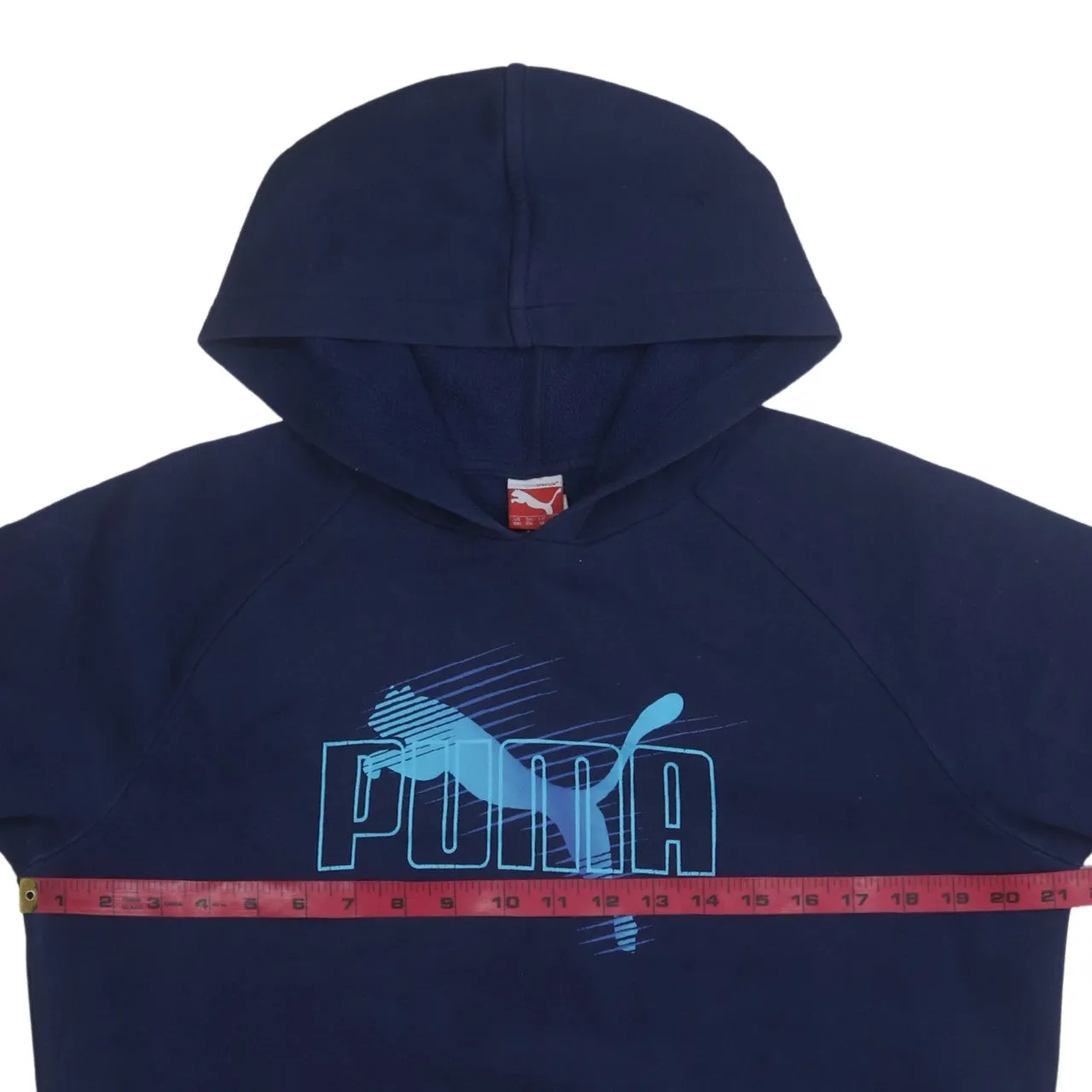 Puma 90's Spellout Pullover Hoodie XXLarge (2XL) Navy Blue sold by Vintage Club product image thumbnail 5