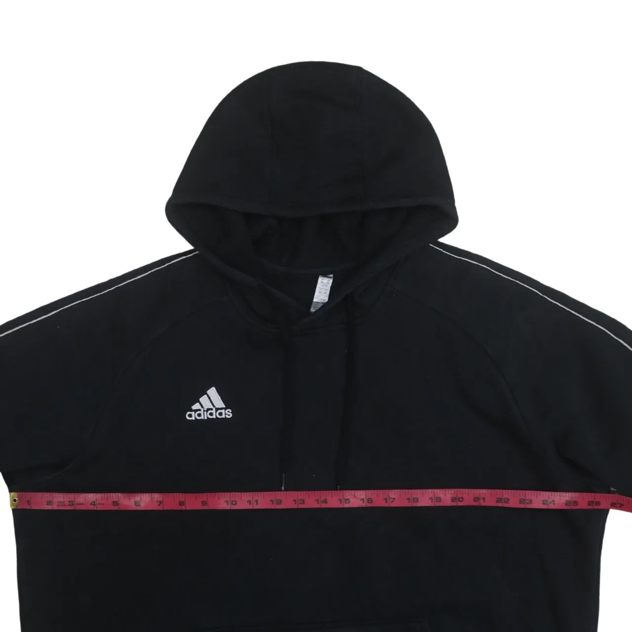 Adidas 90's Drawstring Pockets Pullover Hoodie XXLarge (2XL) Black sold by Vintage Club product image thumbnail 5