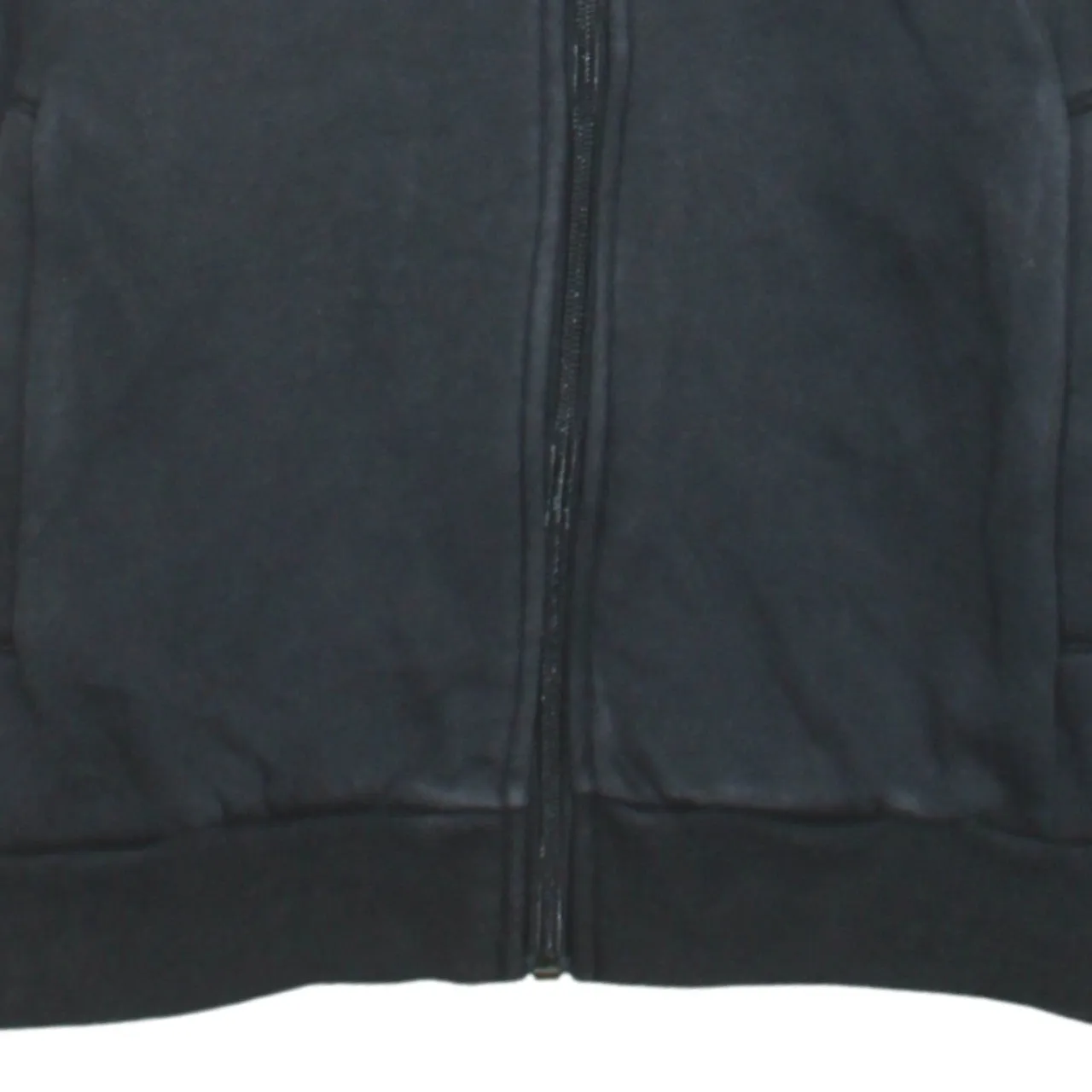 Adidas 90's Striped Sleeve Full Zip Up Hoodie Large Black sold by Vintage Club product image thumbnail 4