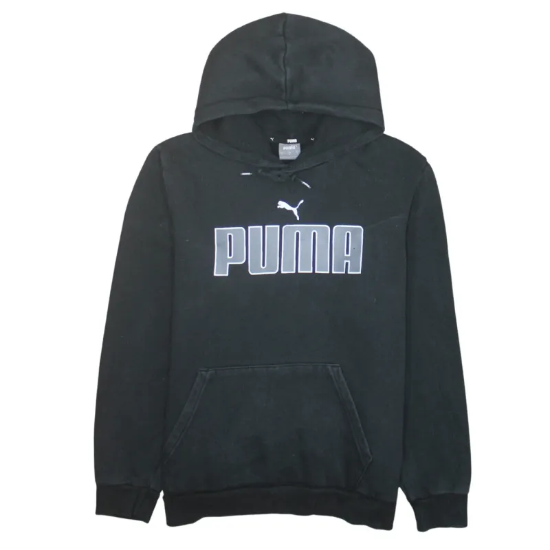 Puma 90's Spellout Pullover Hoodie Large Black sold by Vintage Club