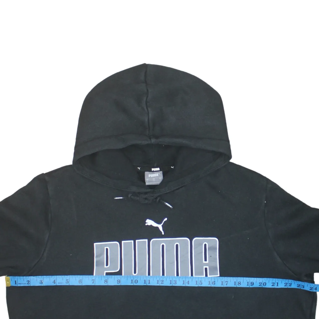 Puma 90's Spellout Pullover Hoodie Large Black sold by Vintage Club product image thumbnail 5