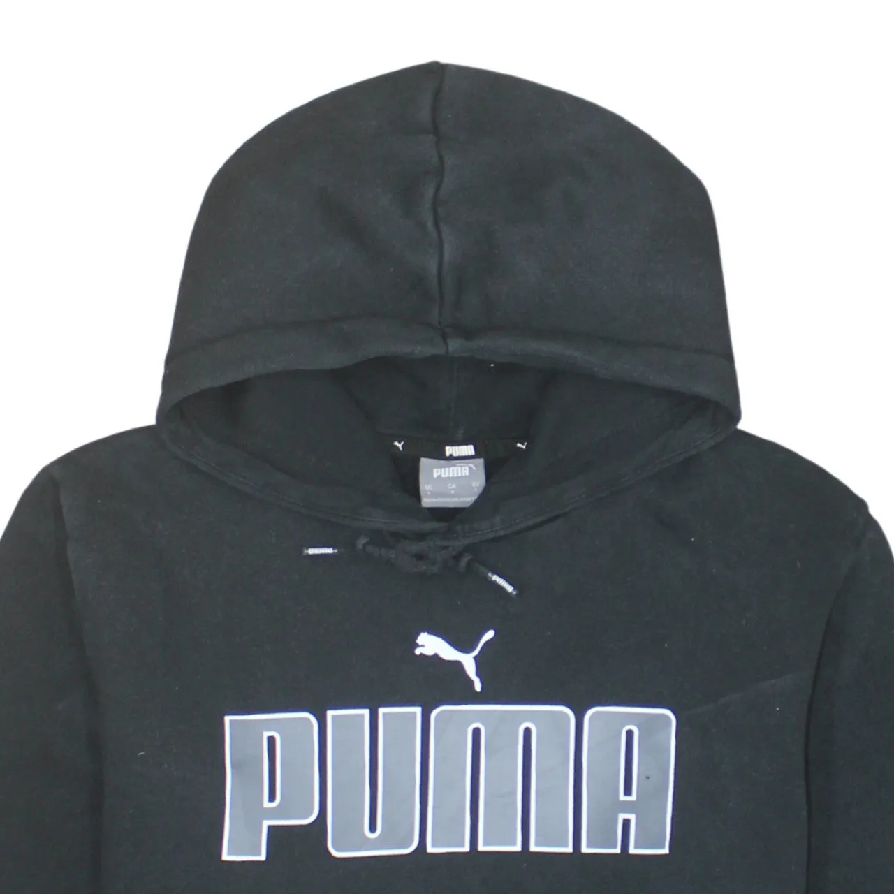 Puma 90's Spellout Pullover Hoodie Large Black sold by Vintage Club product image thumbnail 3