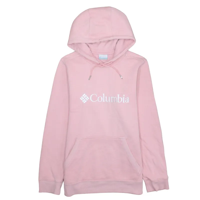 Columbia 90's Spellout Pullover Hoodie Small Pink made by Columbia