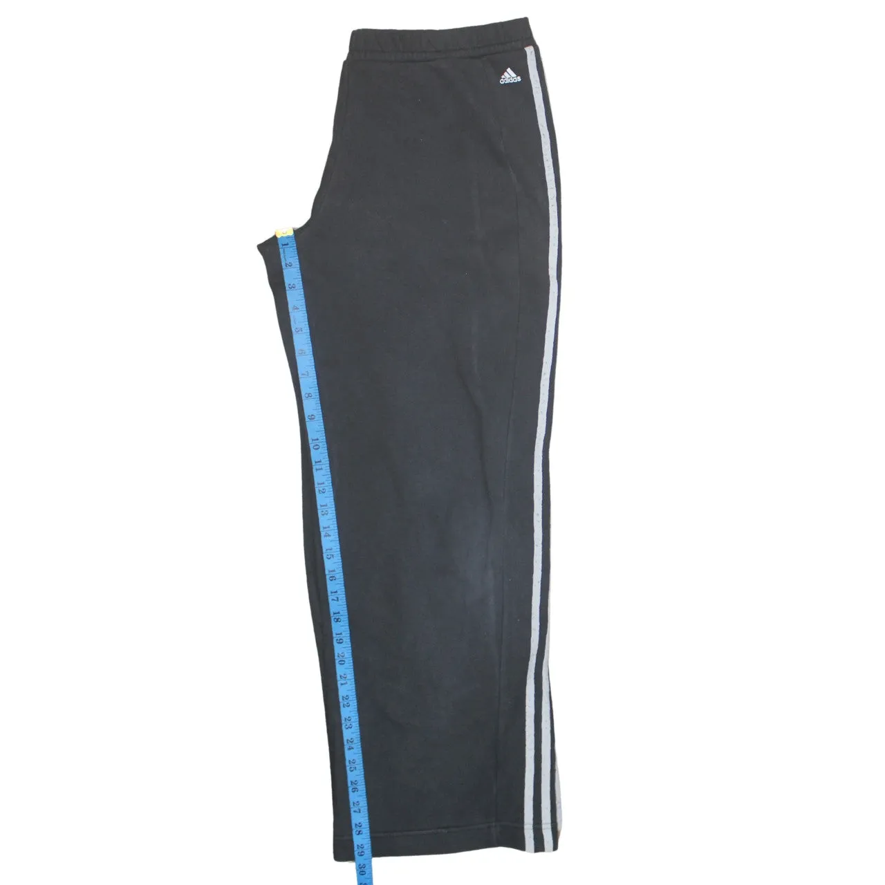 Adidas 90's 3 Stripes Straight Leg Baggy Trousers / Pants Large Black sold by Vintage Club product image thumbnail 5
