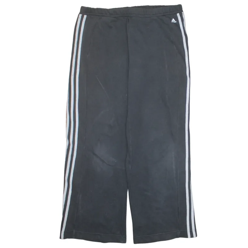 Adidas 90's 3 Stripes Straight Leg Baggy Trousers / Pants Large Black sold by Vintage Club