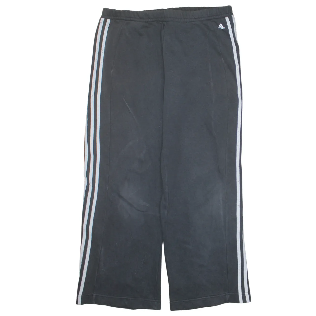 Adidas 90's 3 Stripes Straight Leg Baggy Trousers / Pants Large Black sold by Vintage Club