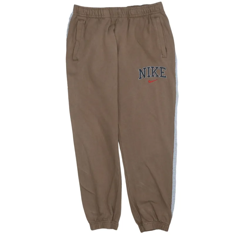 Nike 90's Swoosh Casual Joggers / Sweatpants Medium Brown sold by Vintage Club
