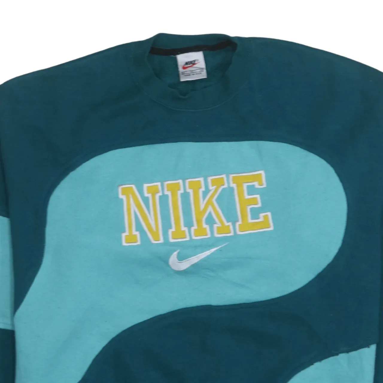 Nike 90's Center Middle Swoosh Crew Neck Sweatshirt Medium Green sold by Vintage Club product image thumbnail 3