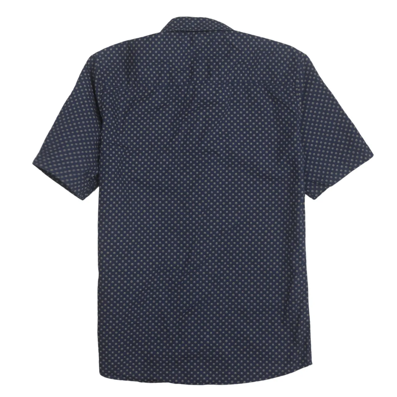 Tommy Hilfiger 90's Short Sleeves Button Up T Shirt Small Navy Blue sold by Vintage Club product image thumbnail 2
