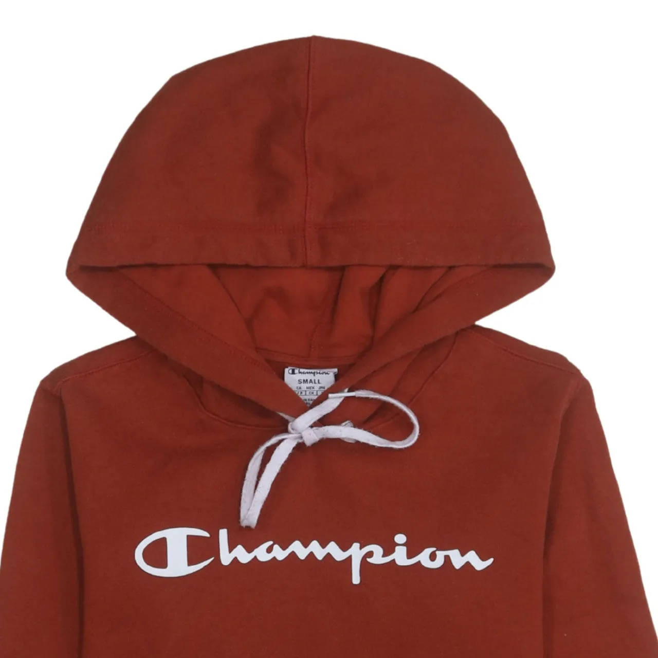 Champion 90's Spellout Pullover Hoodie Small Orange sold by Vintage Club product image thumbnail 3