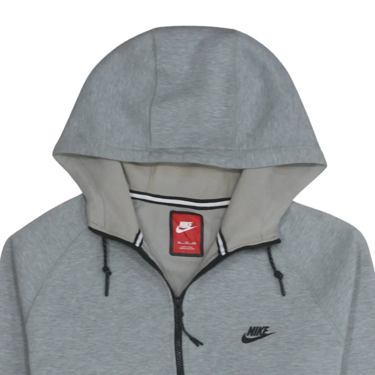 Nike 90's Swoosh Full Zip Up Hoodie XXLarge (2XL) Grey sold by Vintage Club product image thumbnail 3