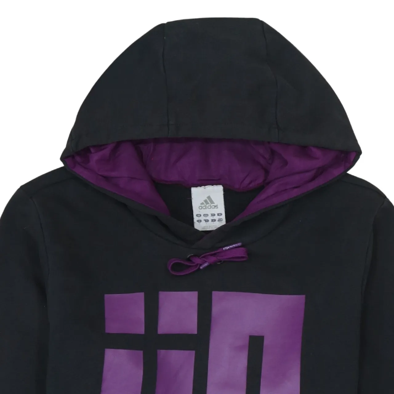 Adidas 90's Lightweight Pullover Hoodie Medium Black sold by Vintage Club product image thumbnail 3