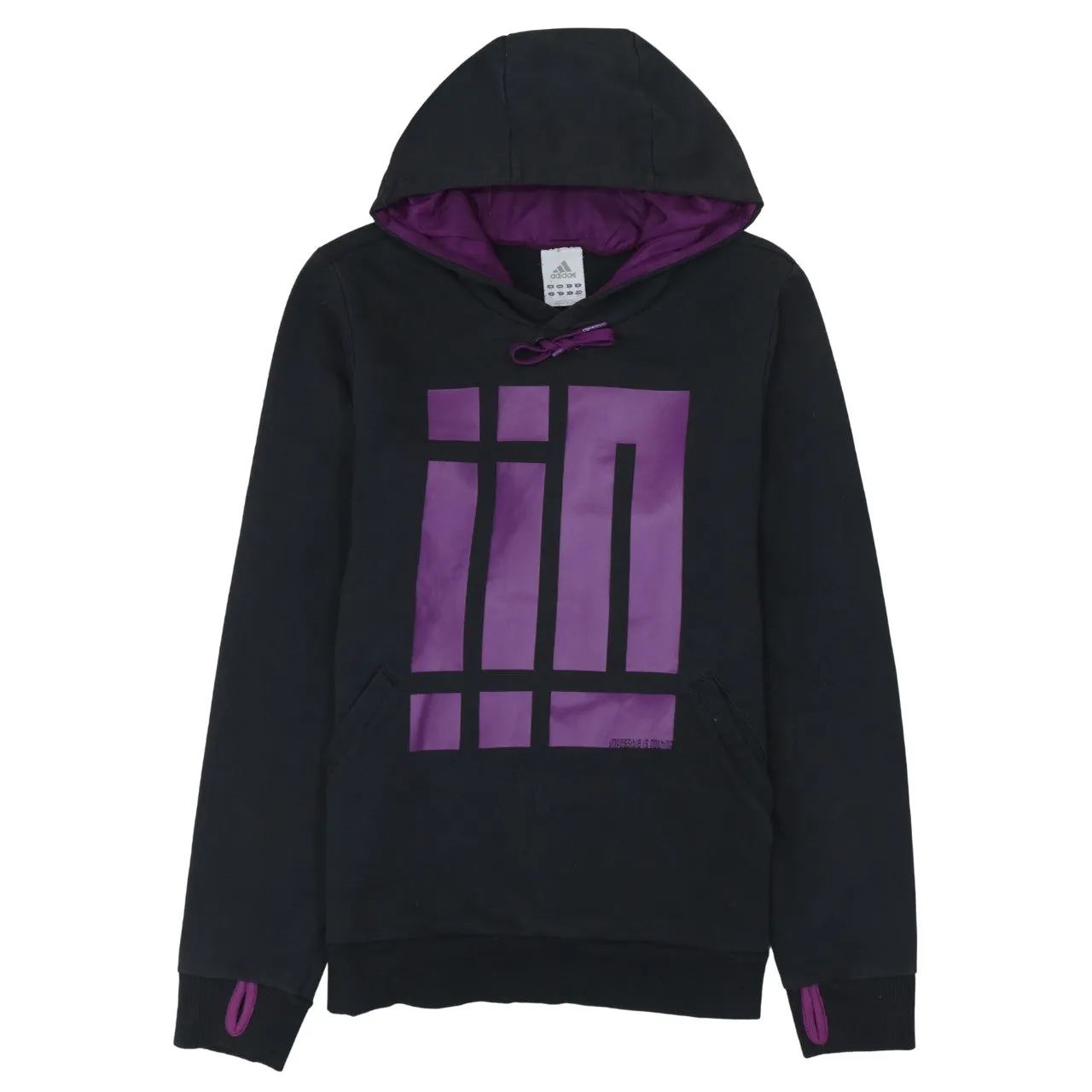 Adidas 90's Lightweight Pullover Hoodie Medium Black sold by Vintage Club