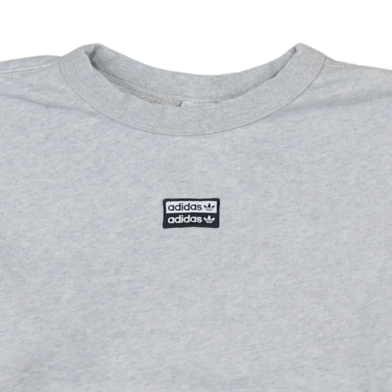 Adidas 90's 3 Stripes Cuff Crew Neck Sweatshirt Large Grey sold by Vintage Club product image thumbnail 3