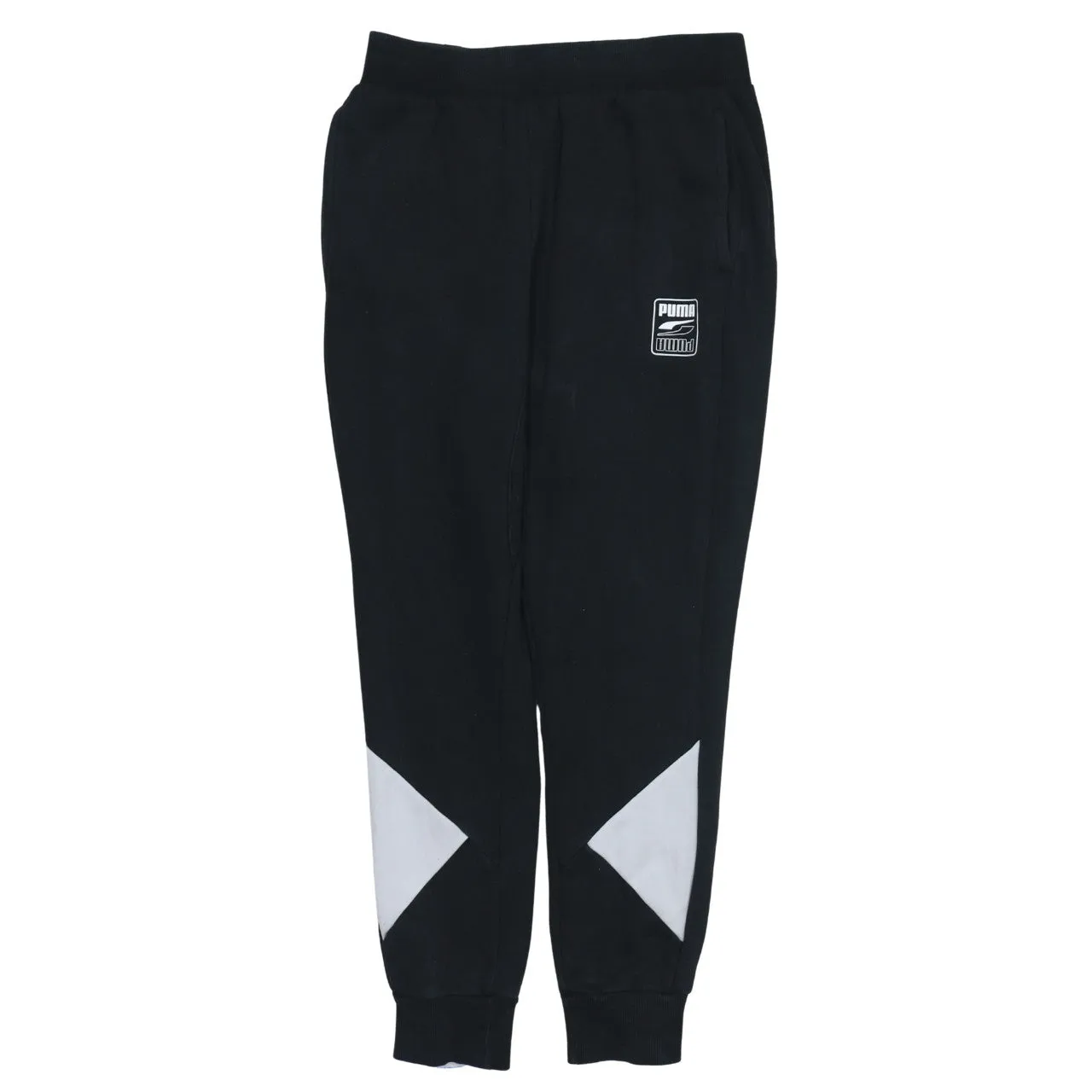 Puma 90's Rib Cuff Casual Joggers / Sweatpants Medium Black sold by Vintage Club
