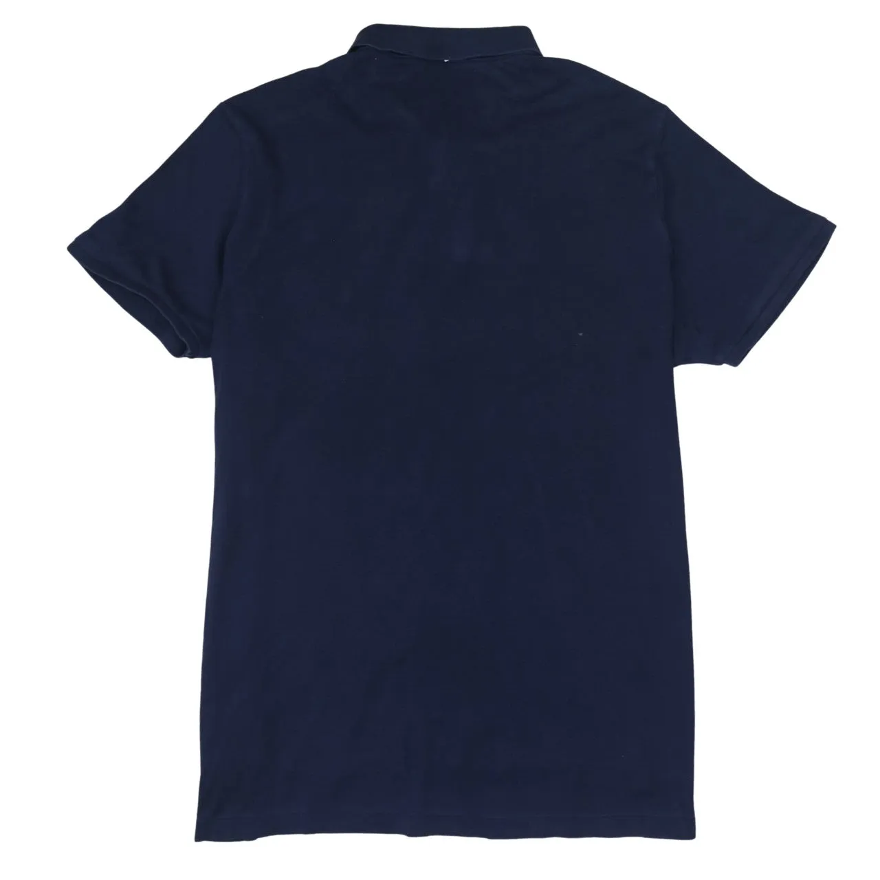 Polo Ralph Lauren 90's Short Sleeves Quarter Button Polo Shirt XLarge Navy Blue sold by Vintage Club product image thumbnail 2