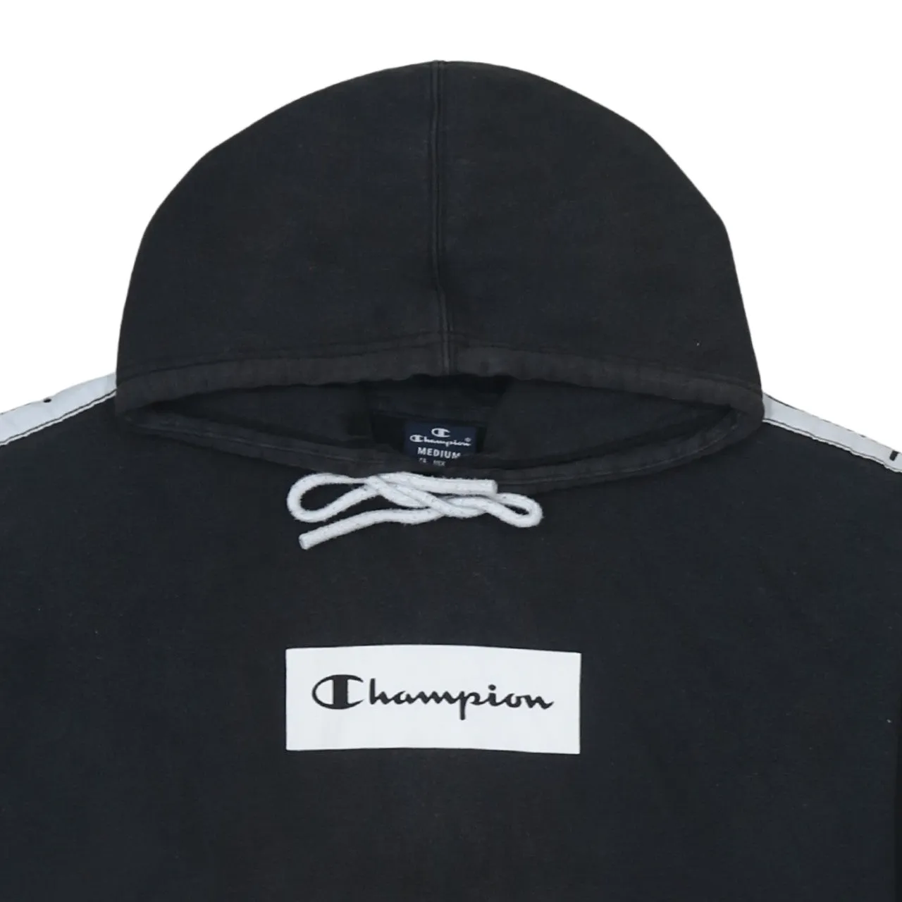Champion 90's Spellout Pullover Hoodie Medium Black sold by Vintage Club product image thumbnail 3
