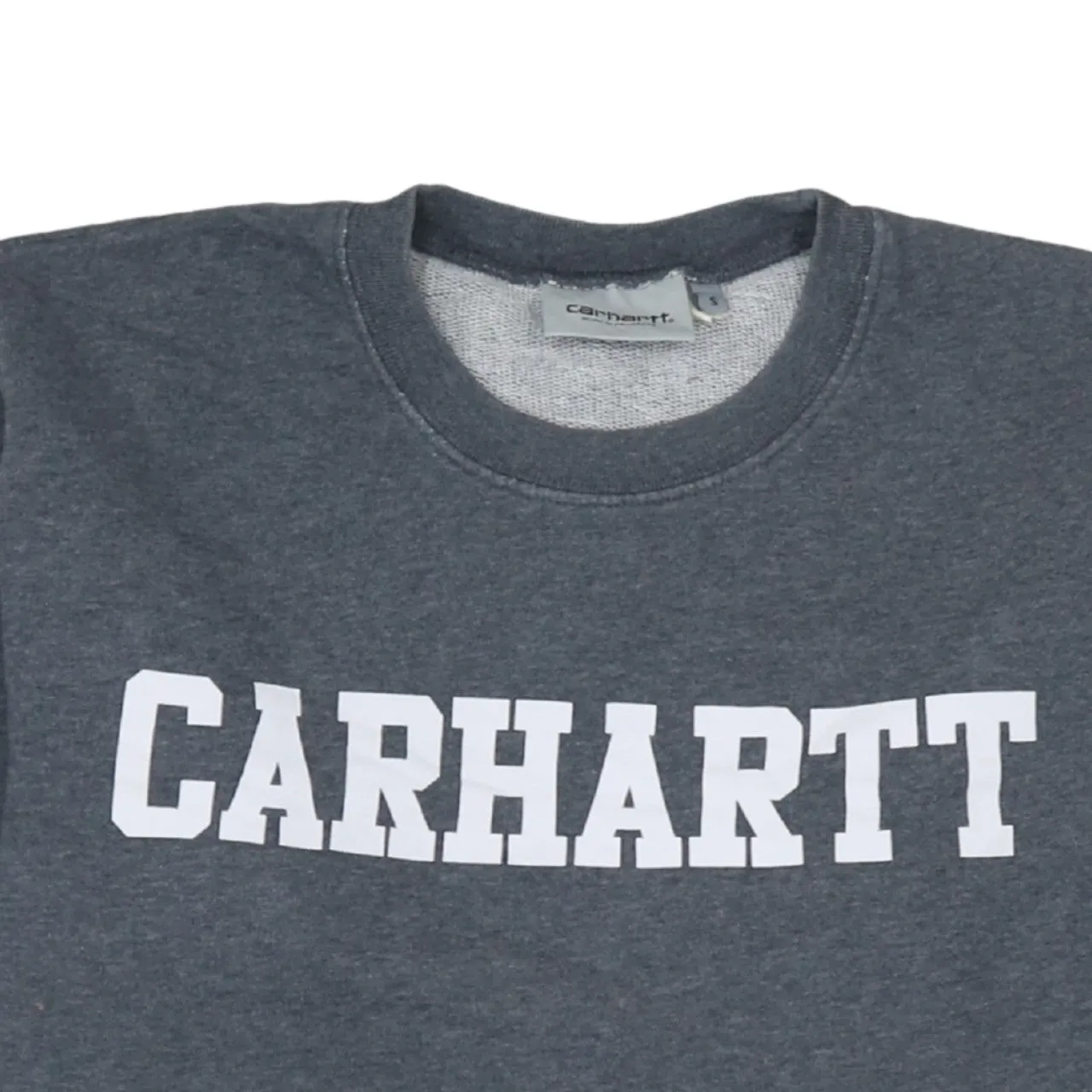 Carhartt 90's Spellout Crew Neck Sweatshirt Small Grey sold by Vintage Club product image thumbnail 3