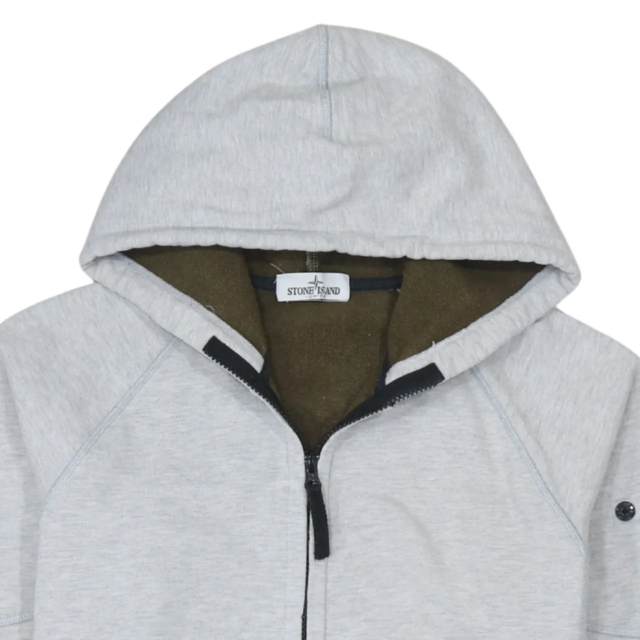 Stone Island 90's Plain Full Zip Up Hoodie Small Grey sold by Vintage Club product image thumbnail 3