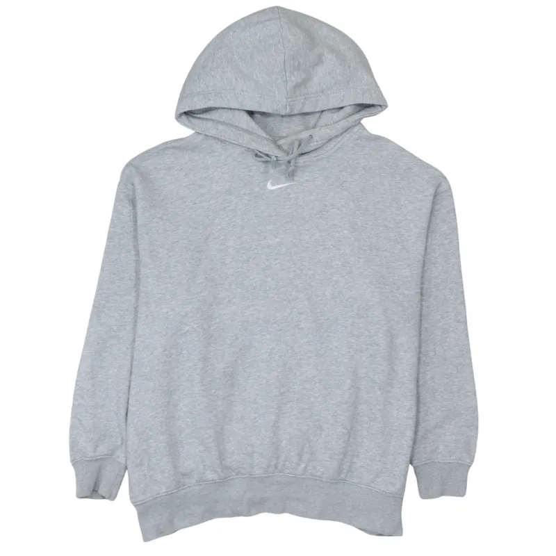 Nike 90's Center Middle Swoosh Pullover Hoodie Medium Grey sold by Vintage Club