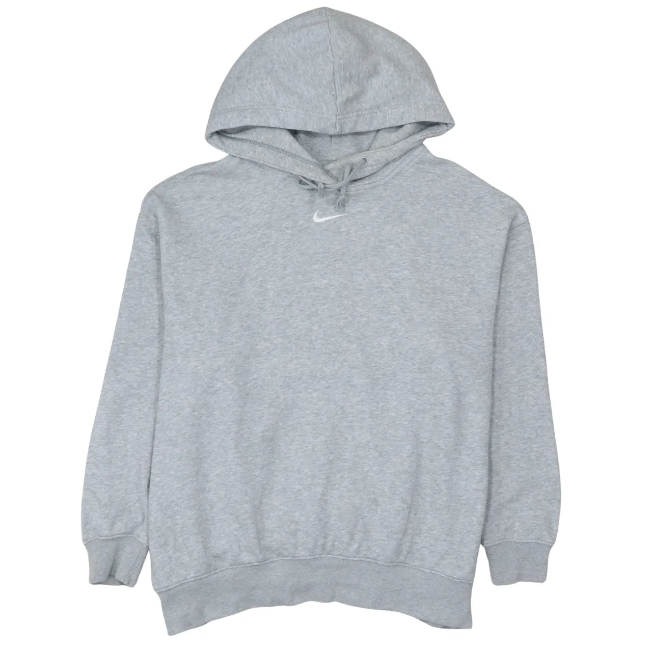 Nike 90's Center Middle Swoosh Pullover Hoodie Medium Grey sold by Vintage Club